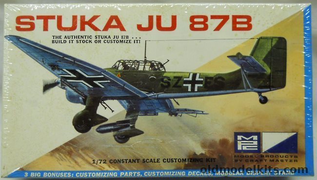 MPC 1/72 Stuka Ju-87, 7004-70 plastic model kit
